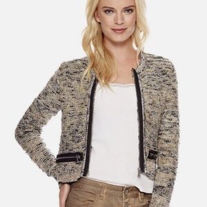 Free People Heart Beeps Cropped Blazer Jacket